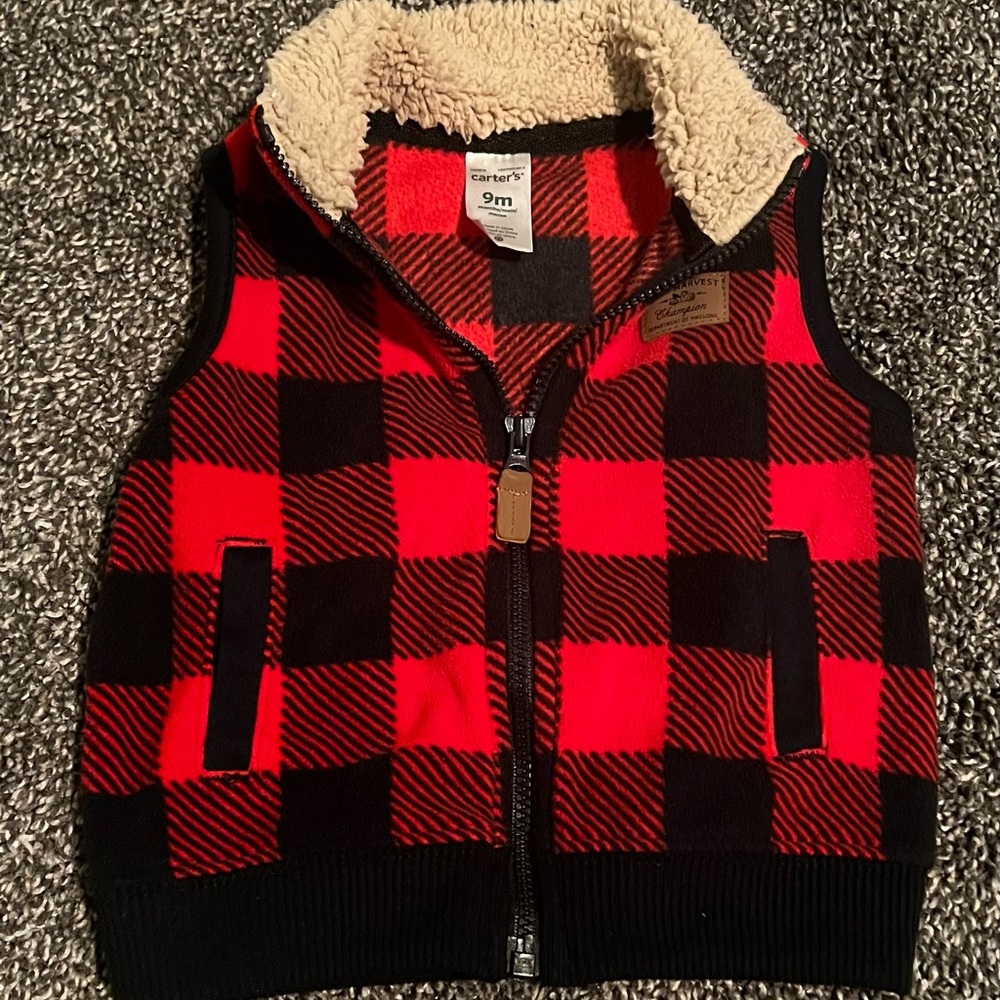 Carter's Buffalo Check Kids Vest